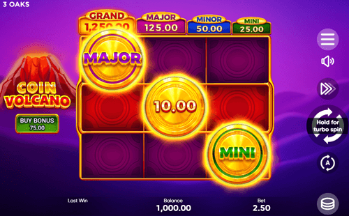 Coin Volcano Game Reels