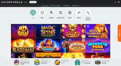 Golden Reels Casino Games