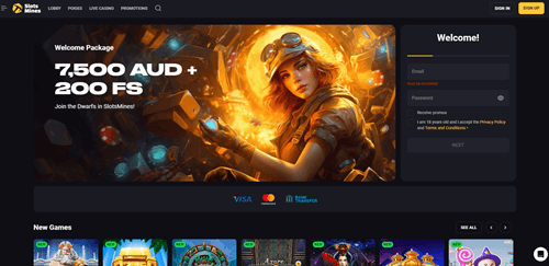 Slots Mines Mobile Casino Site