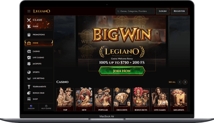 Legiano Online Casino Games