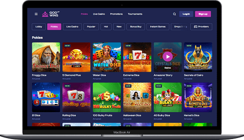 God Of Wins Casino Games