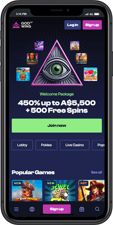 God Of Wins Mobile Casino