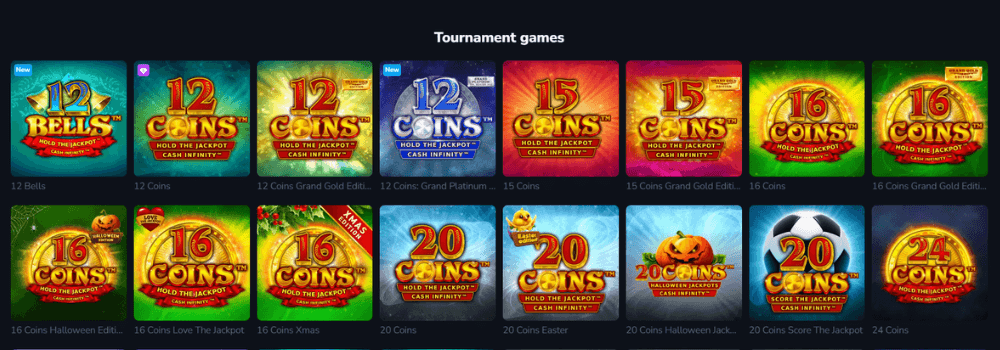 Sparkly Xmas Drop Tournament Games