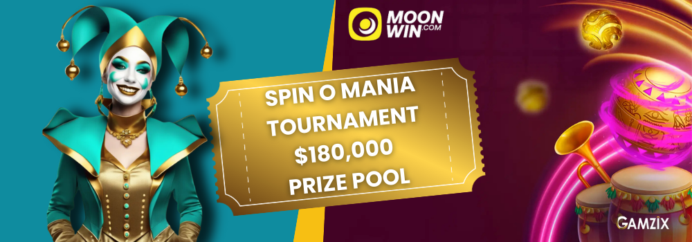 spin-o-mania tournament at Moonwin casino