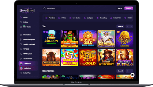 Spirit Casino Games