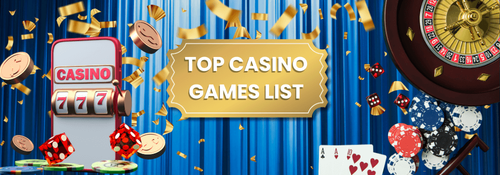 Available Top Casino Game Types