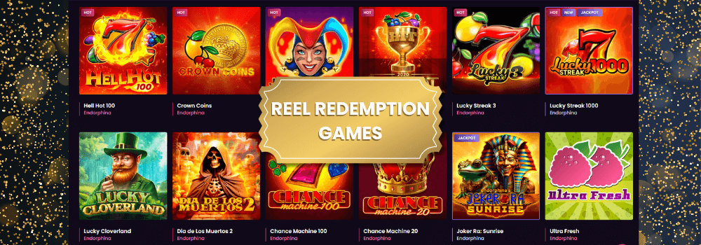 Reel Redemption Qualifying Slot Games